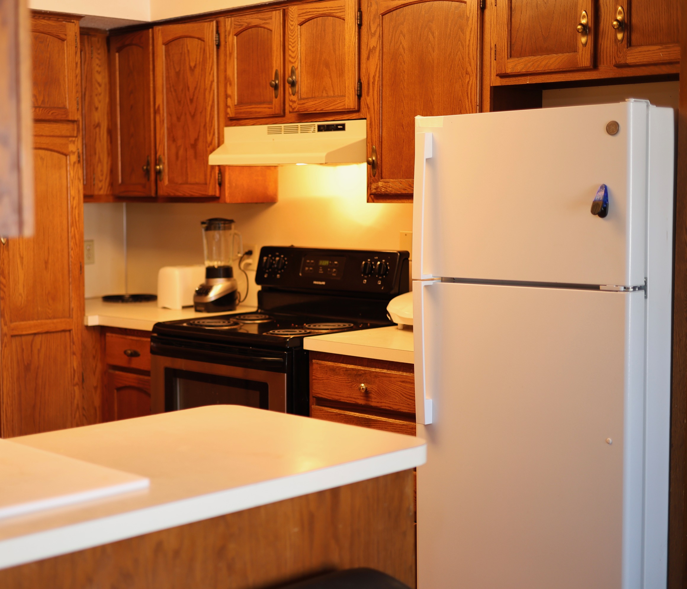Toledo kitchen with oak cabinets